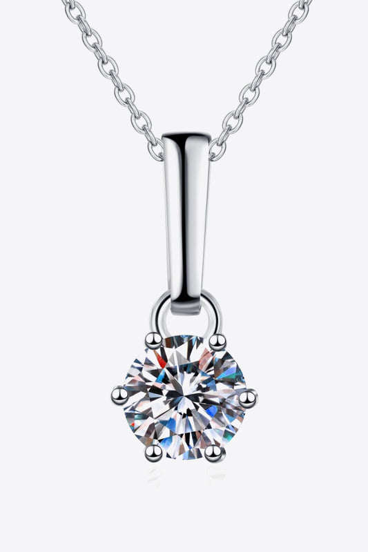 1 Carat Moissanite Chain-Link Necklace