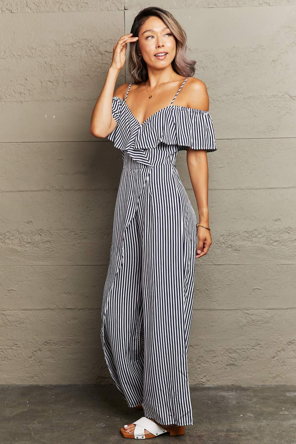 Caitlin Cold-Shoulder Jumpsuit