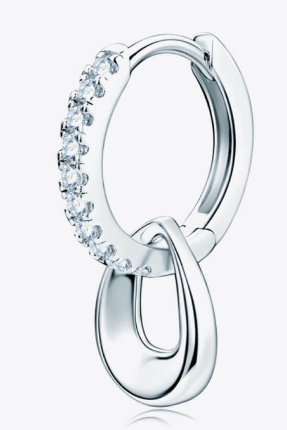 Moissanite Double Hoop Earrings (2 Colors)