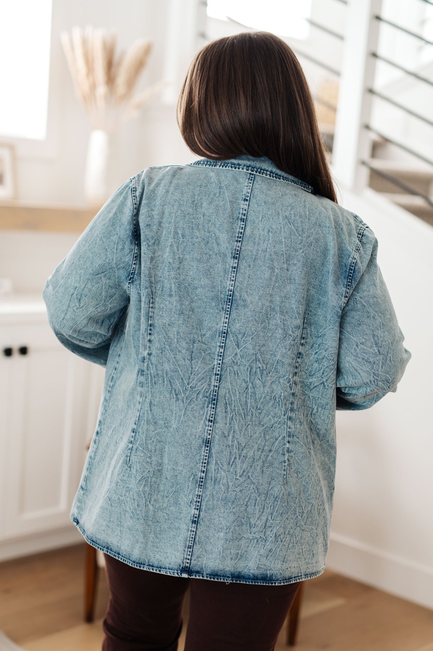 Business Brunch Denim Blazer