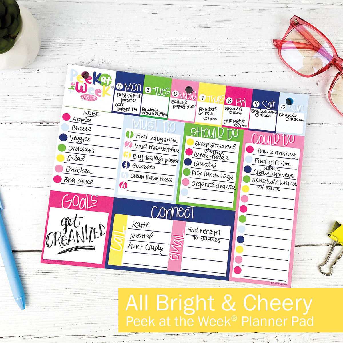 Peek at the Week® Weekly Planner Pad