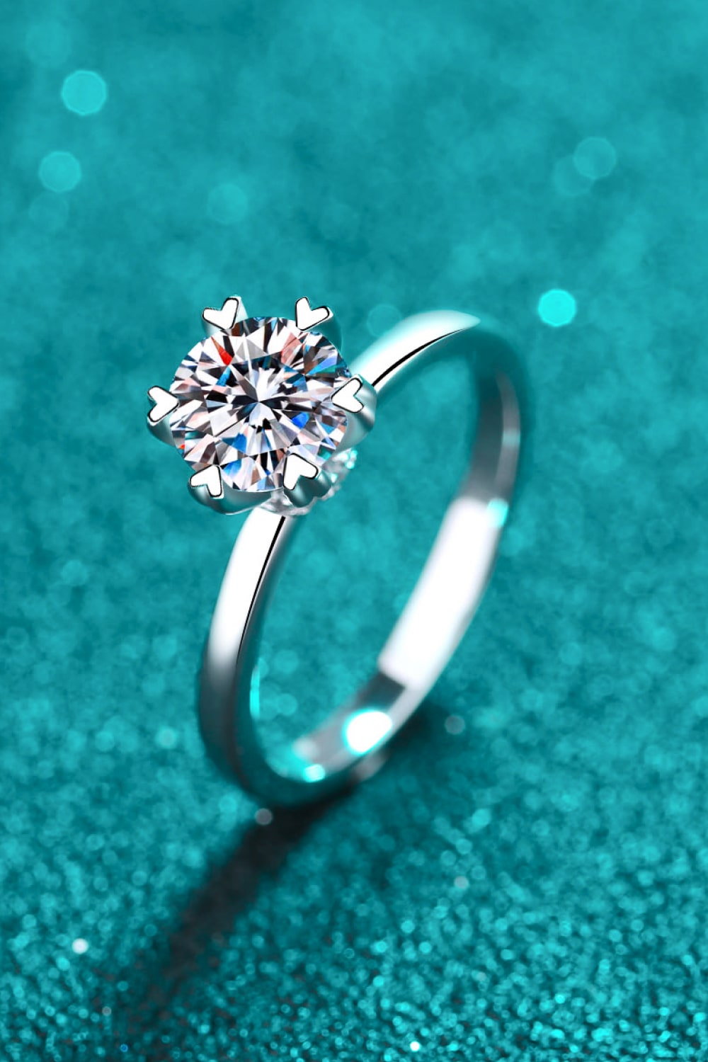 1 Carat Moissanite Ring