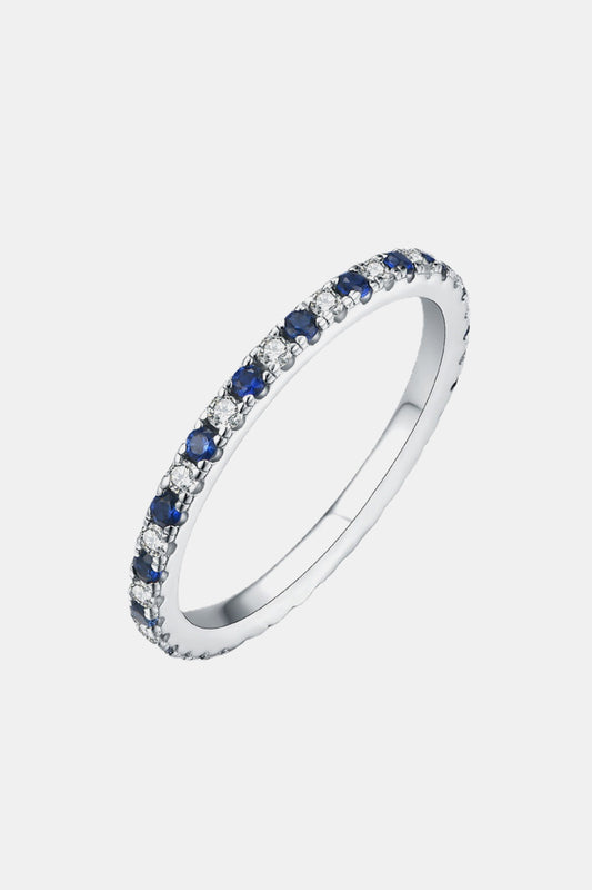 Moissanite Sapphire Ring