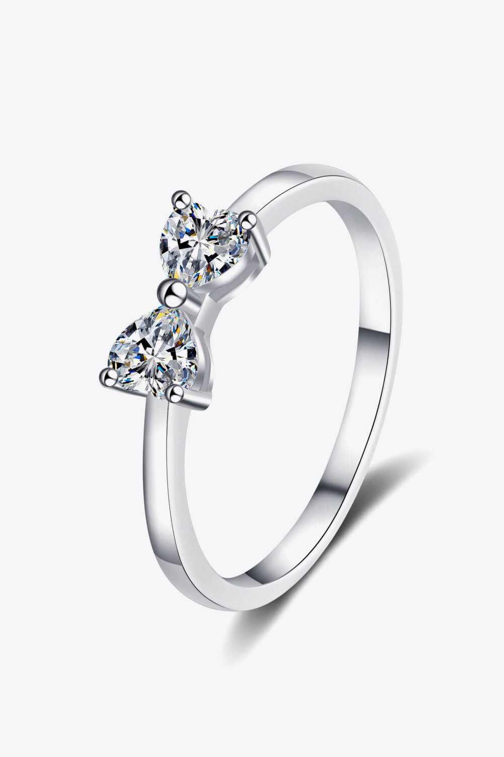 Bow Shaped Moissanite Ring