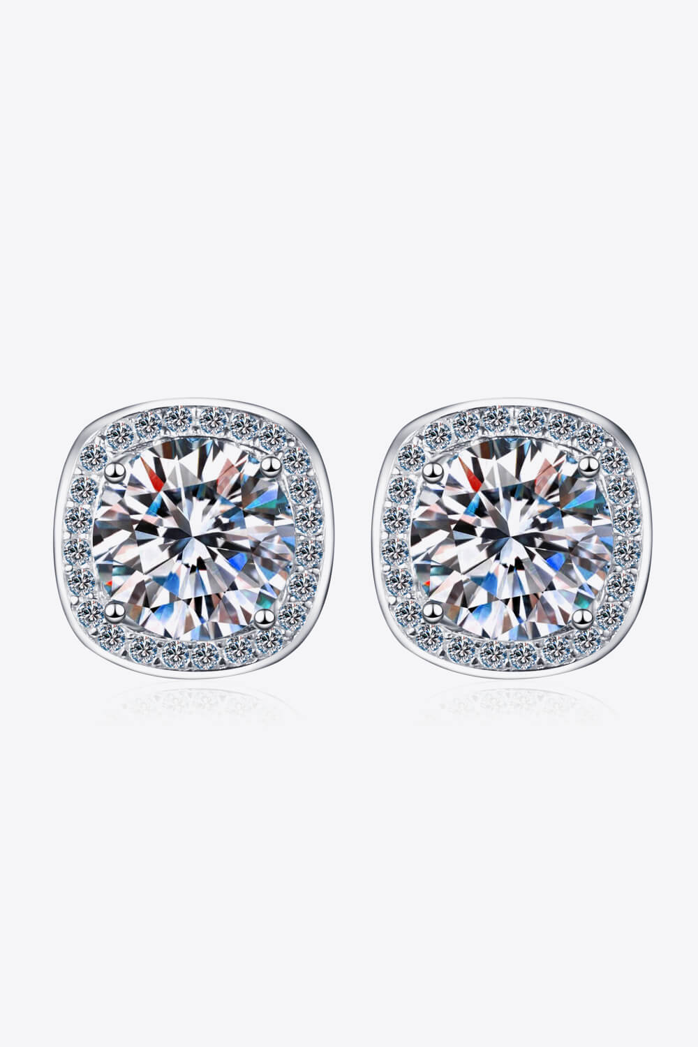 1 Carat Moissanite Stud Earrings