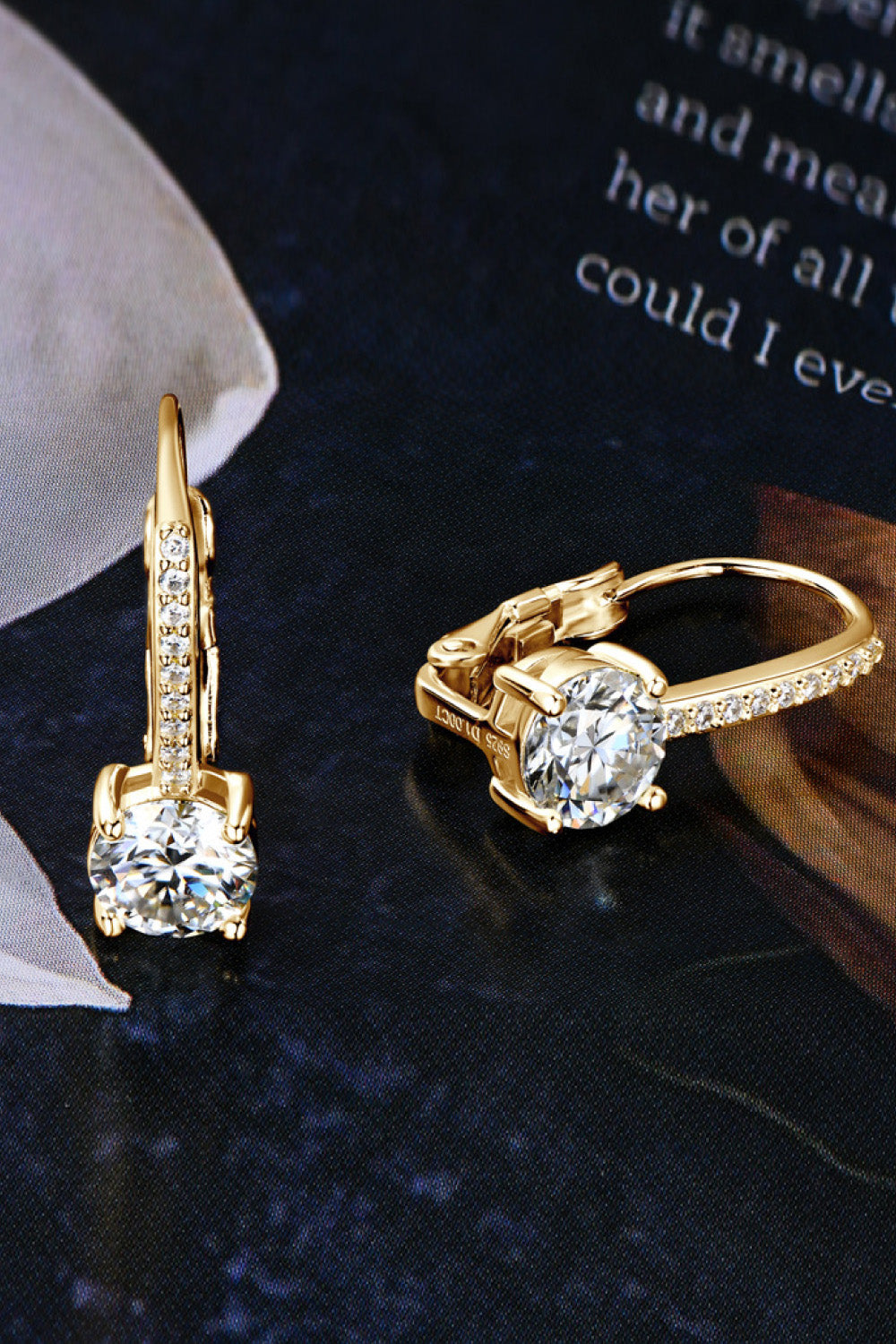 2 Carat Moissanite Earrings