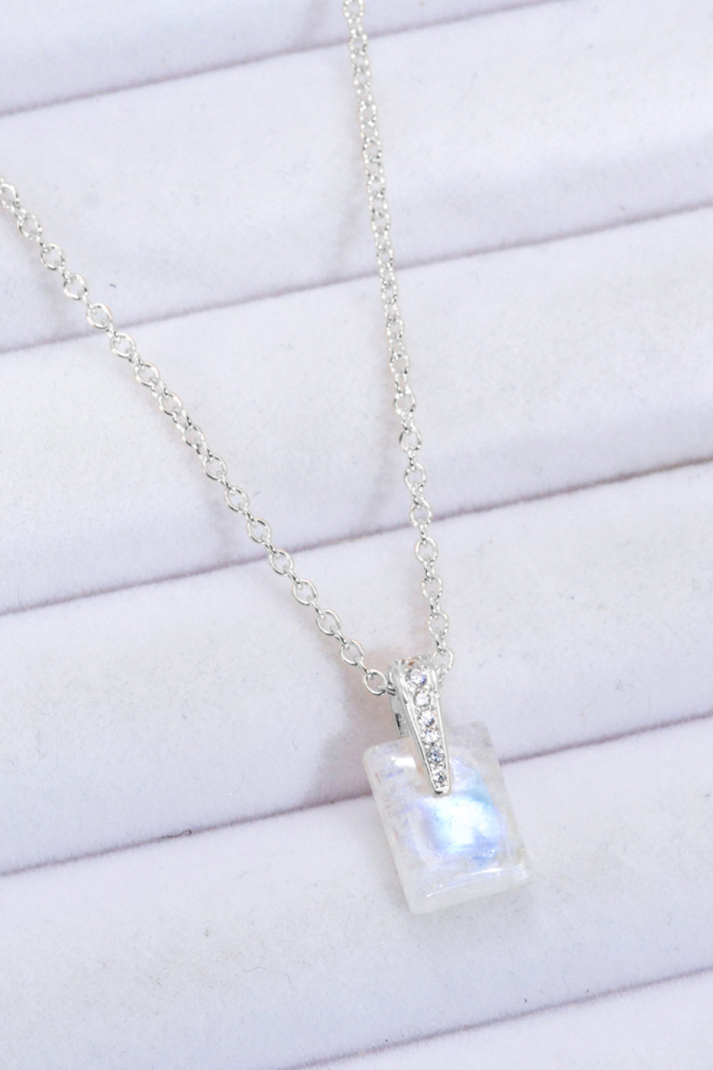 Natural Moonstone Pendant Necklace