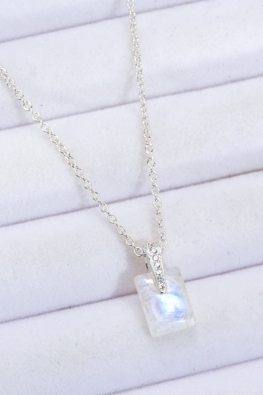 Natural Moonstone Pendant Necklace