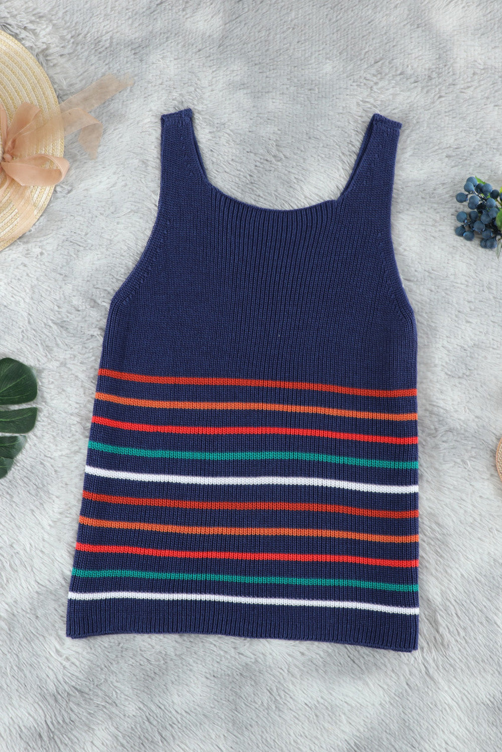 Vienna Striped Knit Tank (4 Colors)