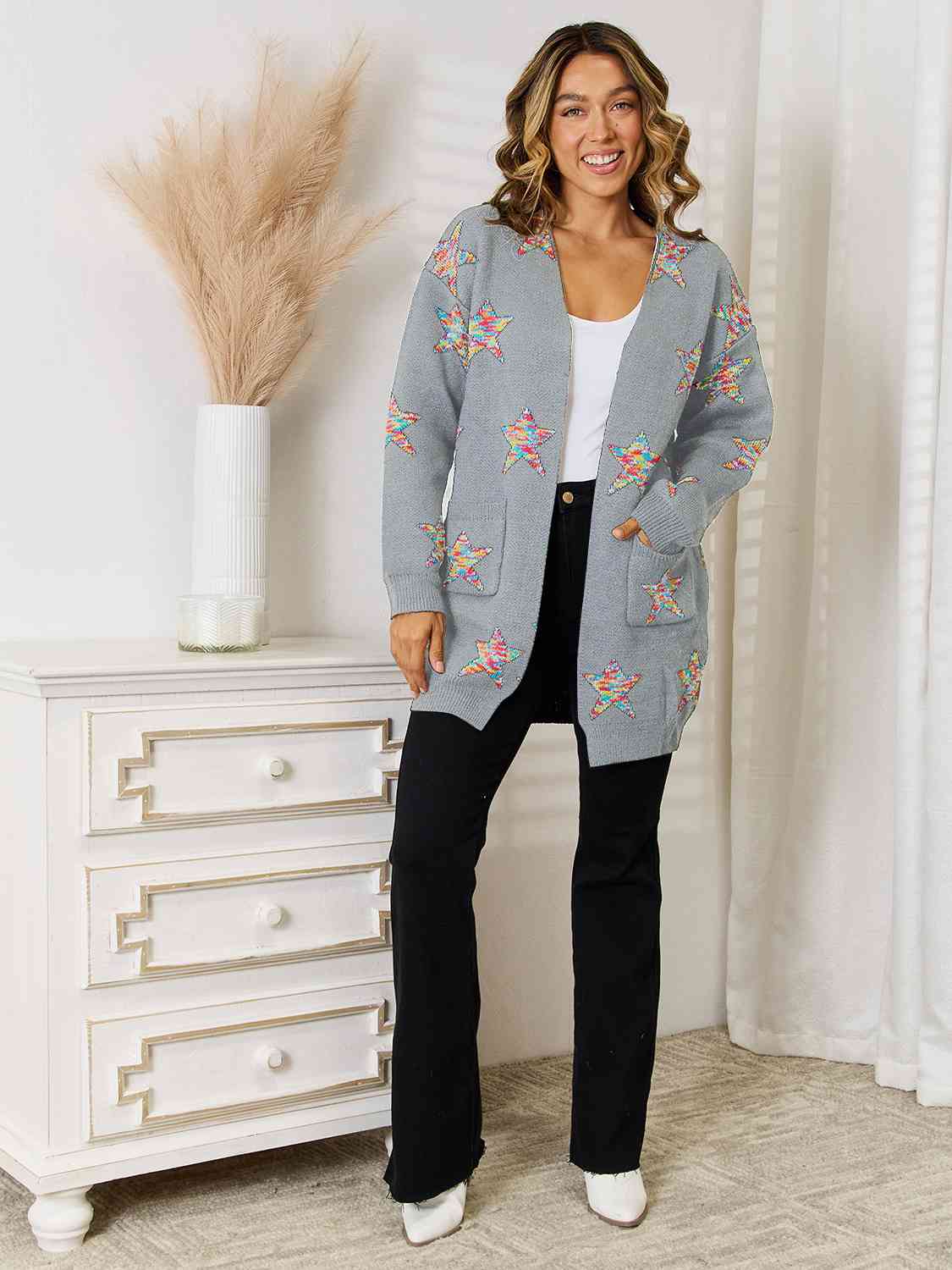 Stassi Star Pattern Cardigan (3 Colors)