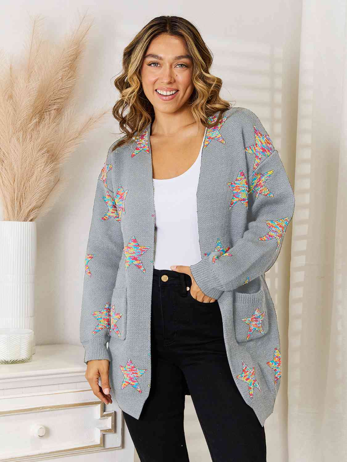 Stassi Star Pattern Cardigan (3 Colors)