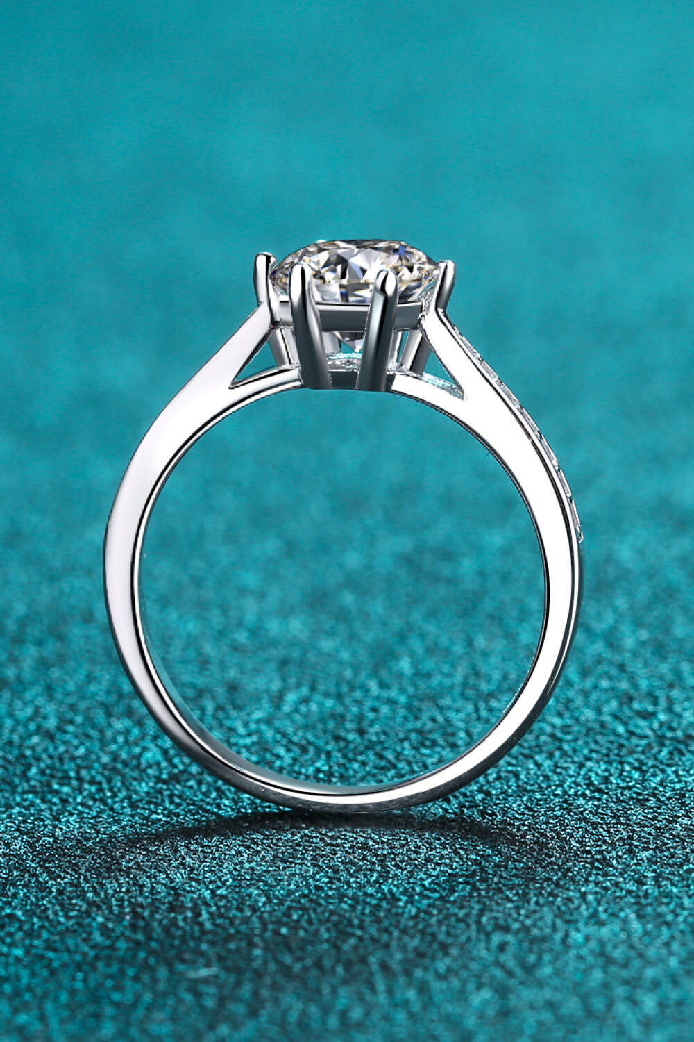 Sterling Silver Moissanite Ring