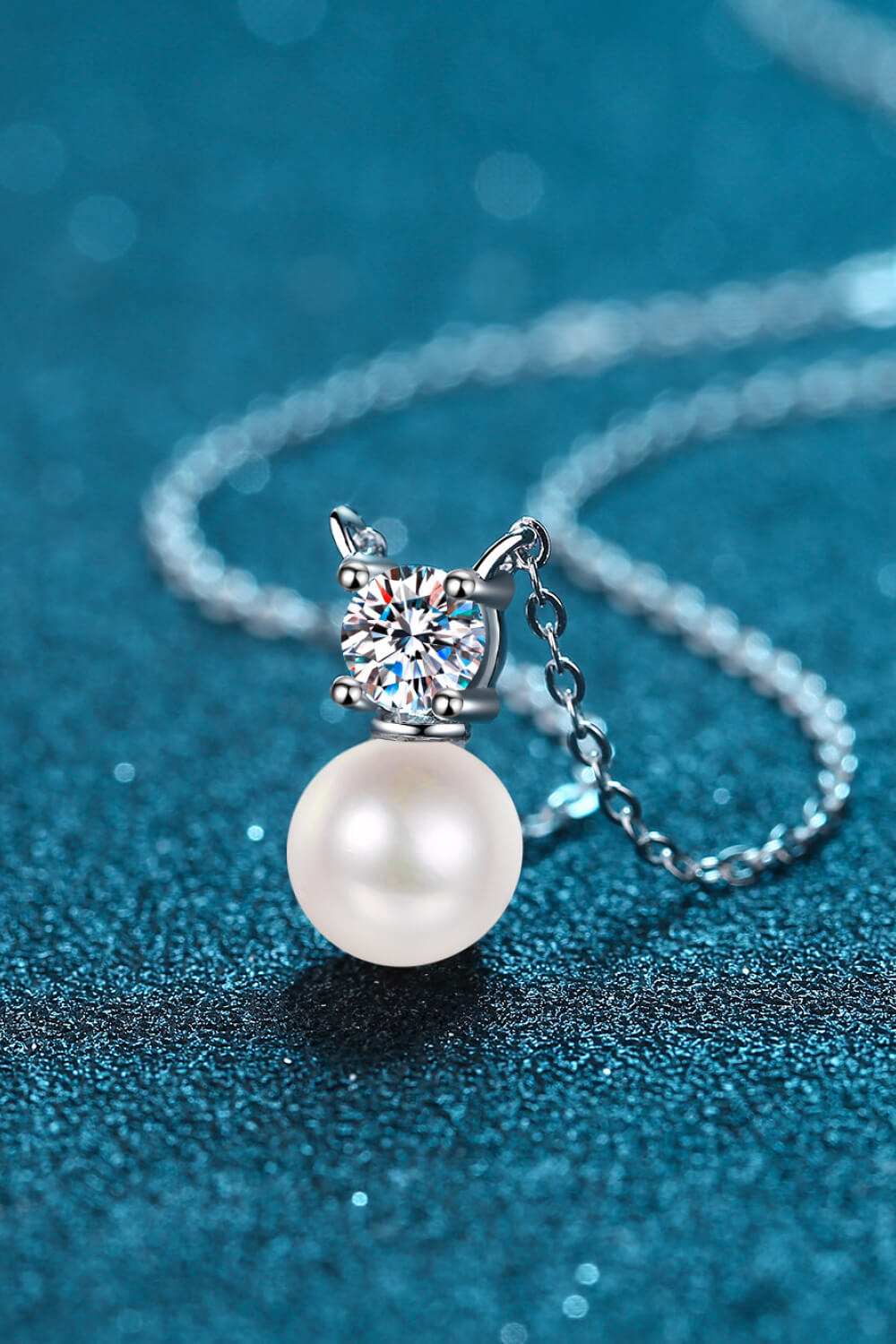 Pearl Moissanite Necklace
