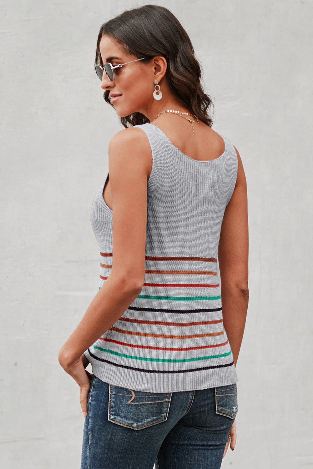 Vienna Striped Knit Tank (4 Colors)