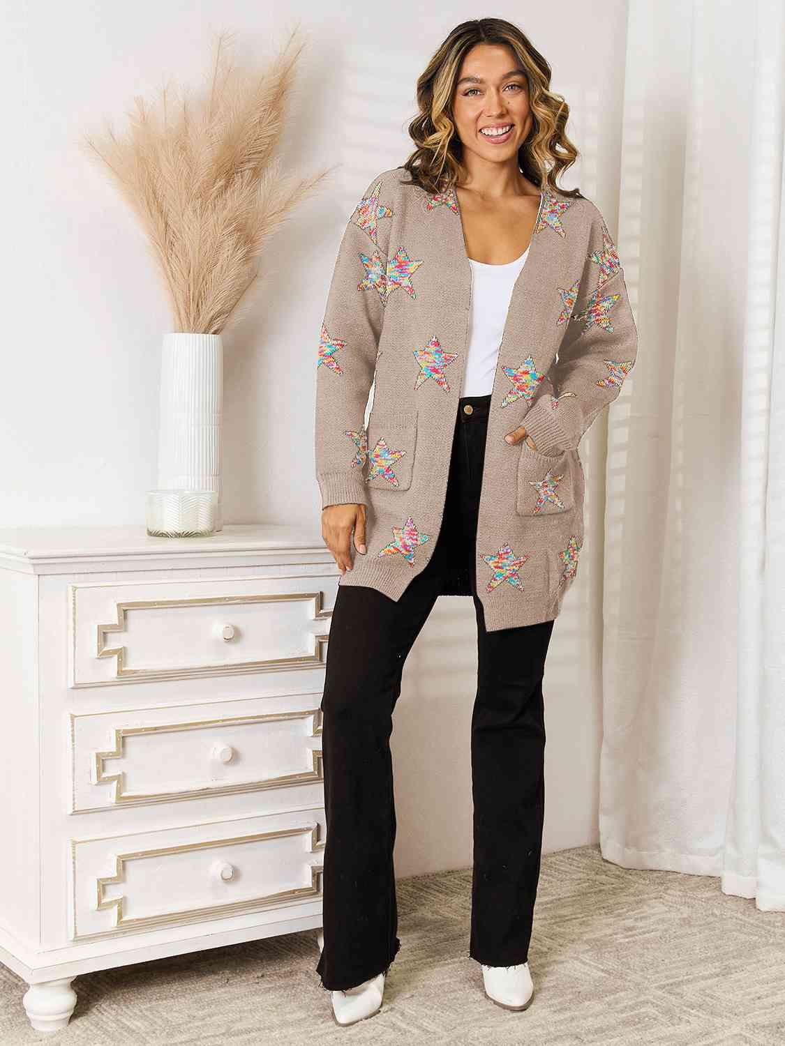 Stassi Star Pattern Cardigan (3 Colors)