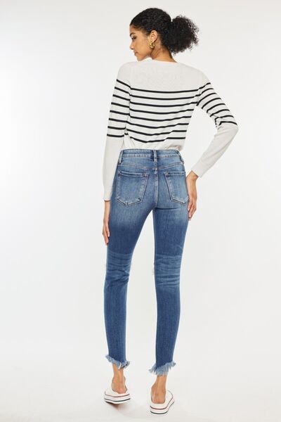 Kancan Distressed Ankle Skinny Jeans