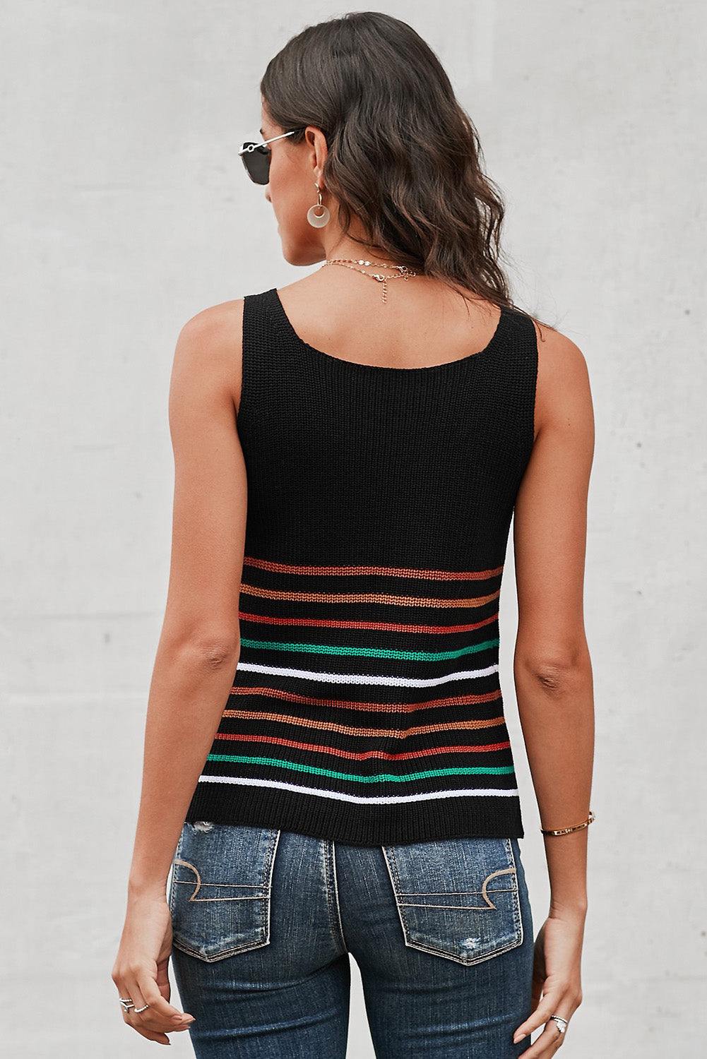 Vienna Striped Knit Tank (4 Colors)