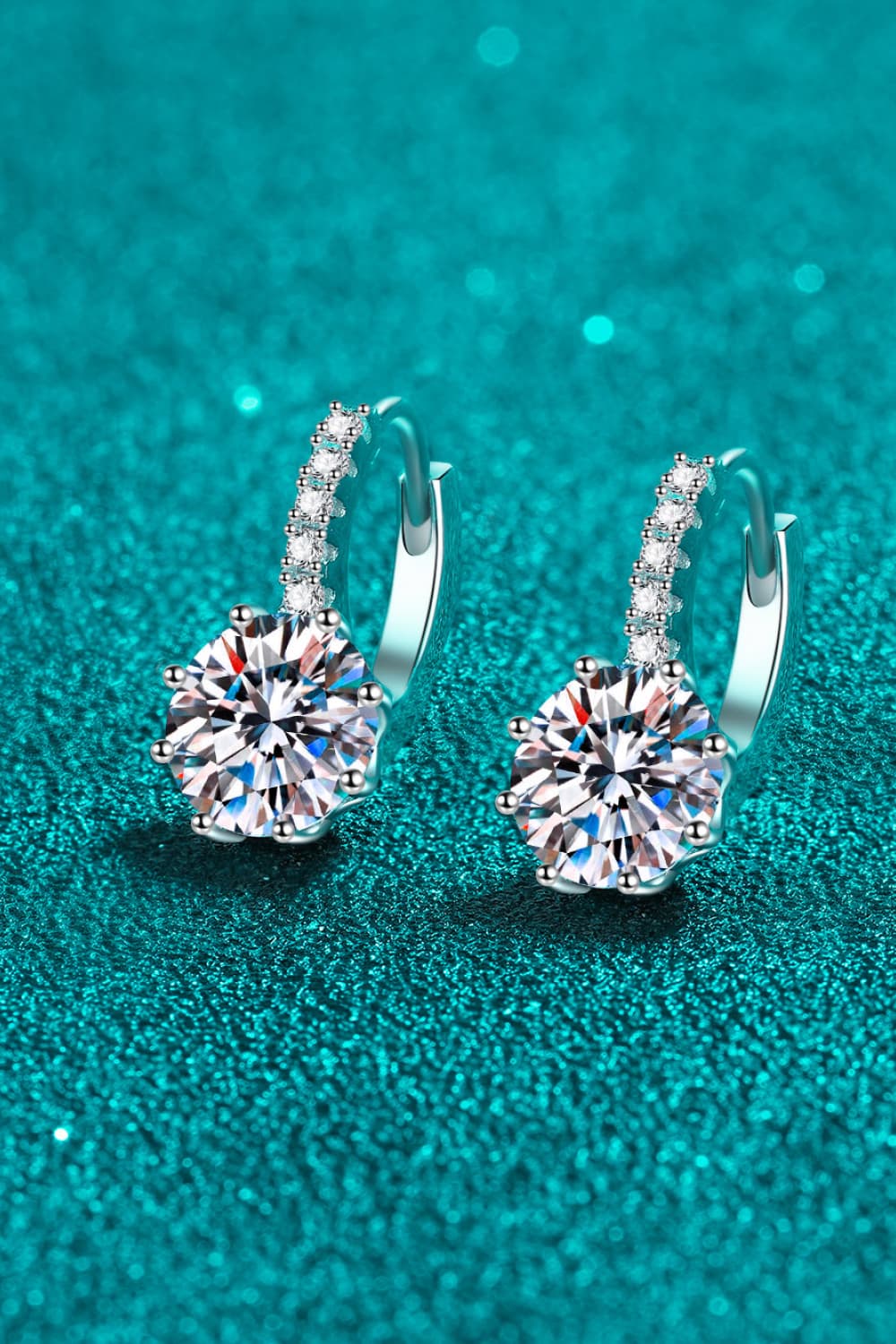 4 Carat Moissanite Earrings