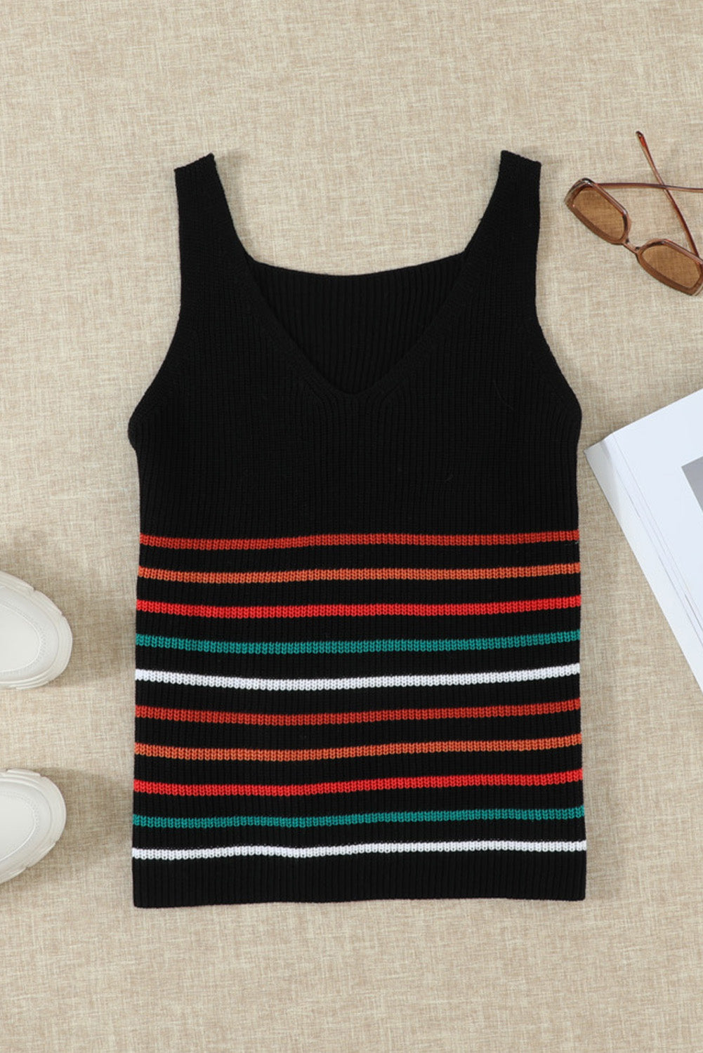 Vienna Striped Knit Tank (4 Colors)