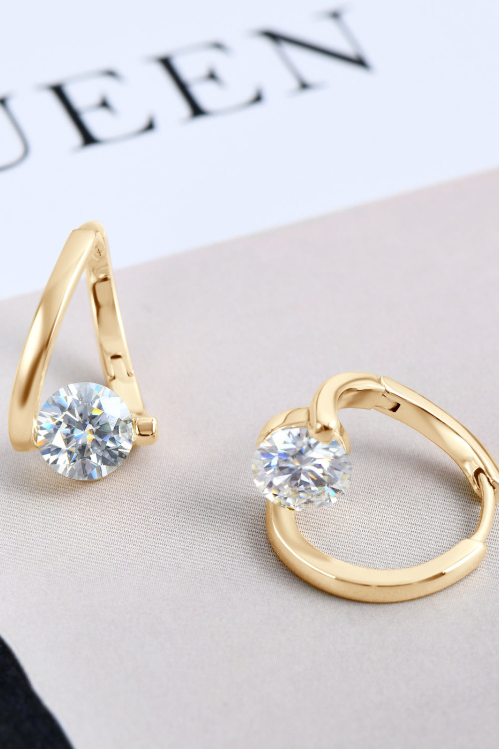 2 Carat Moissanite Heart Earrings (2 Colors)