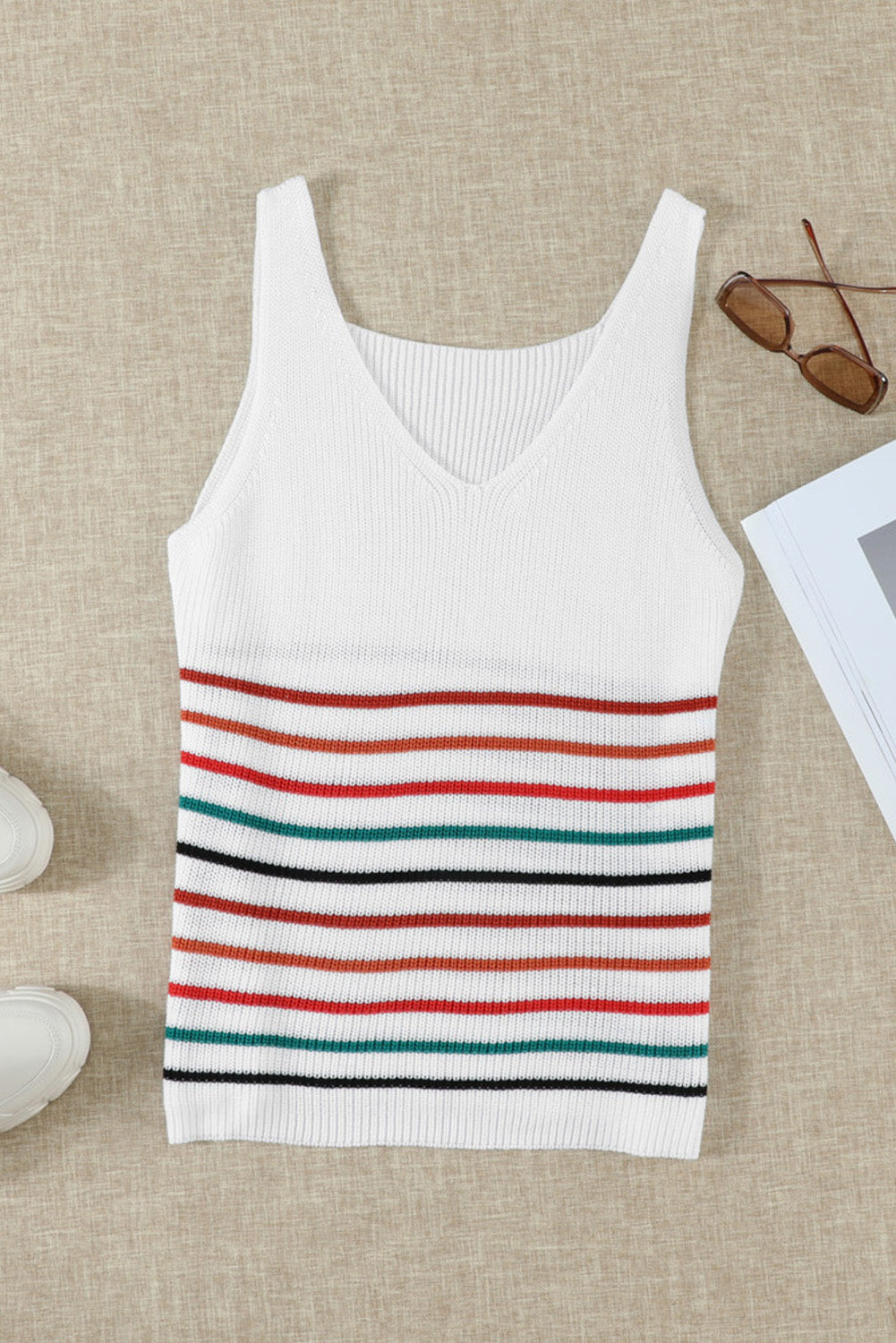 Vienna Striped Knit Tank (4 Colors)