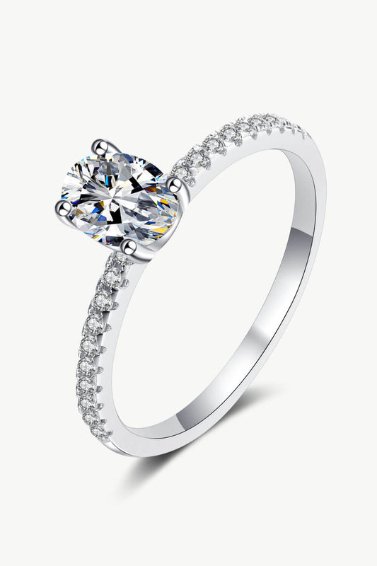 1 Carat Moissanite Ring