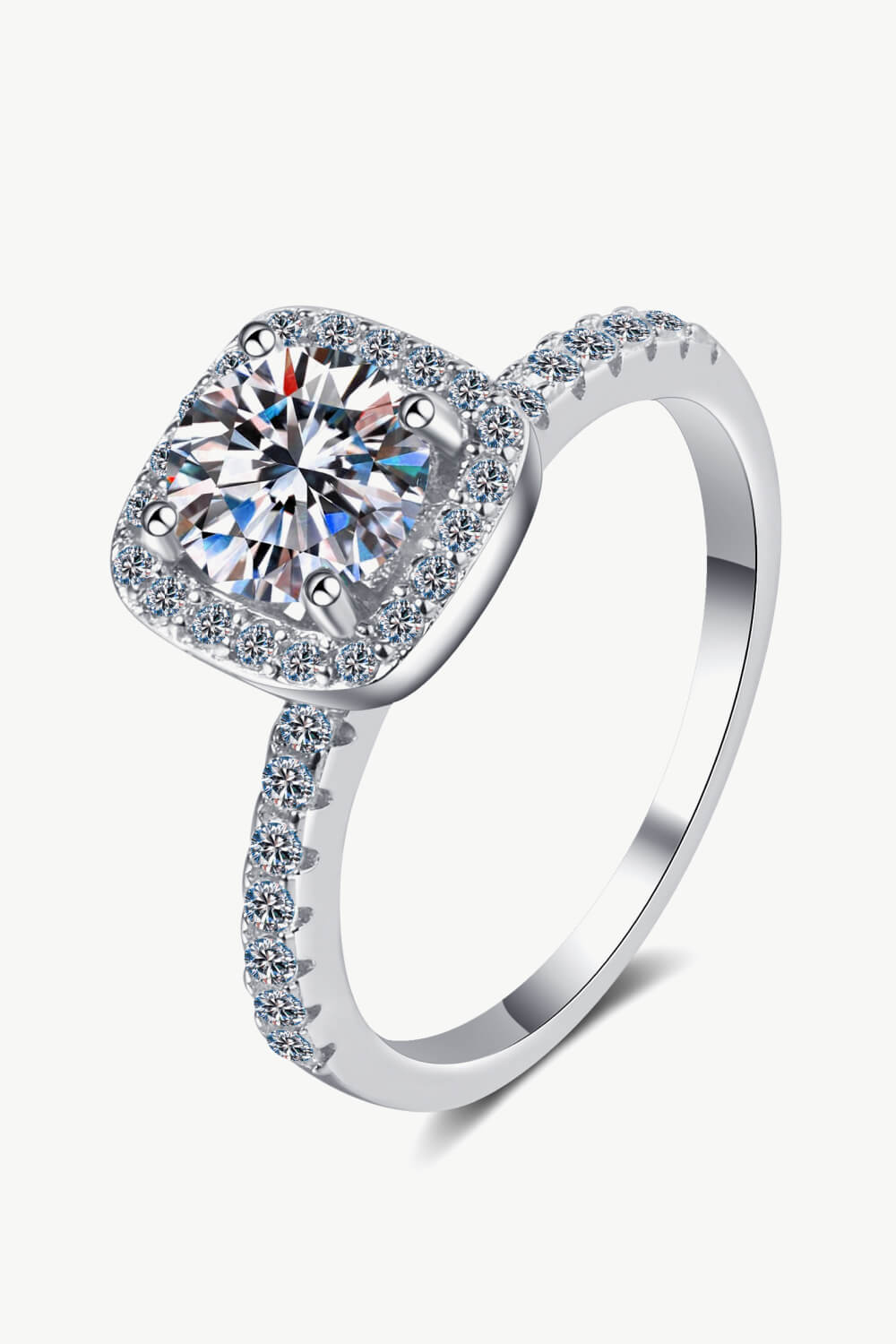 Princess Cut Moissanite Ring