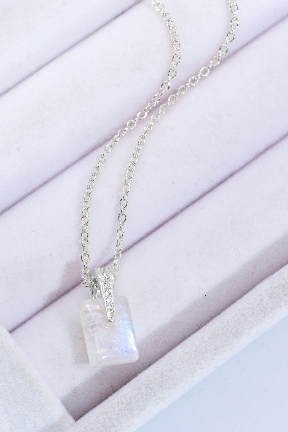 Natural Moonstone Pendant Necklace