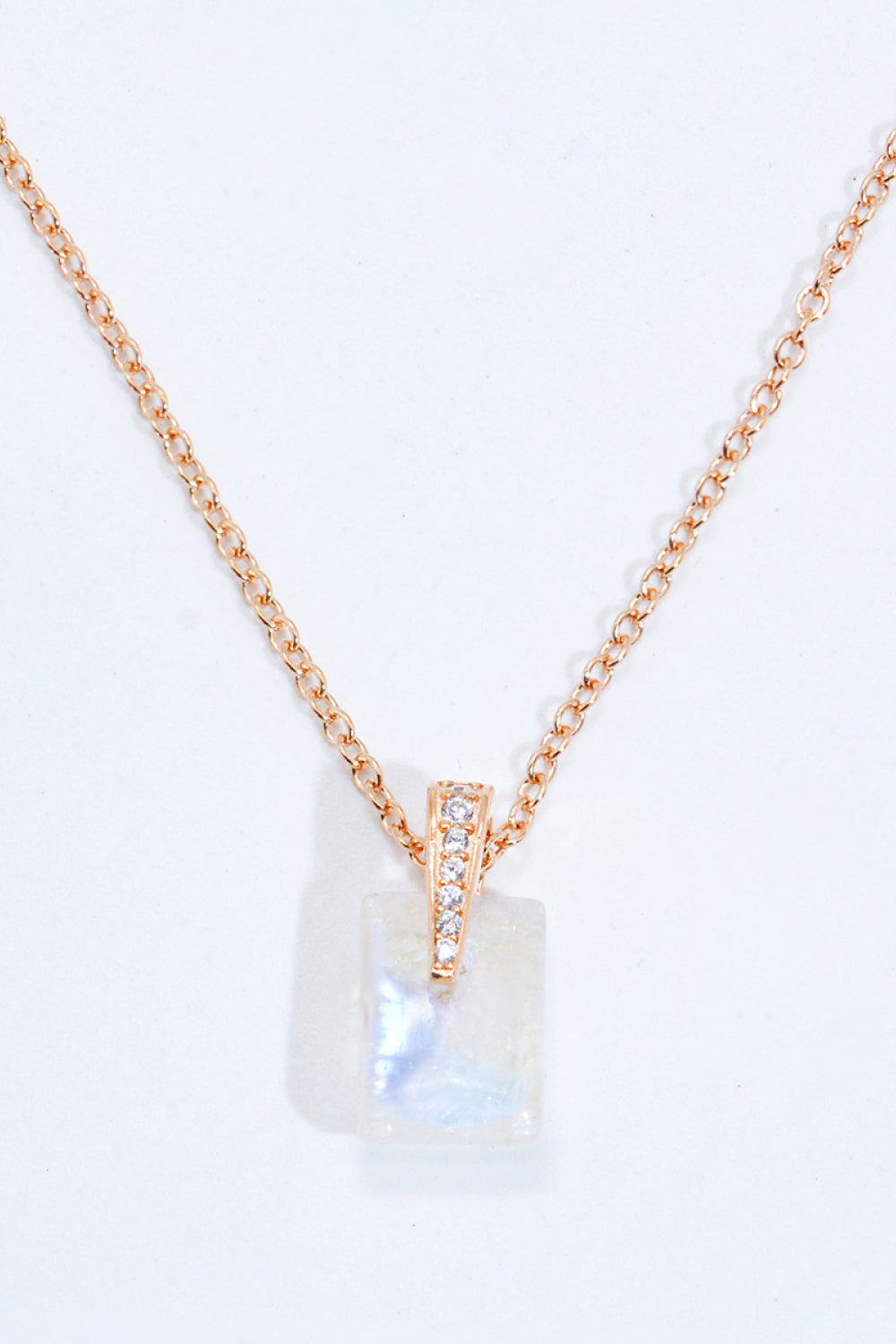 Natural Moonstone Pendant Necklace